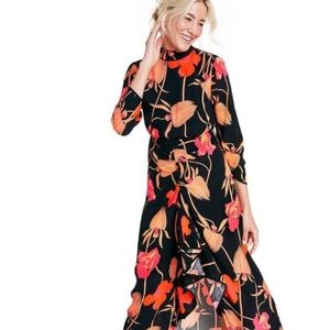 NWT Target x Rixo Floral Cascade Ruffle Dress